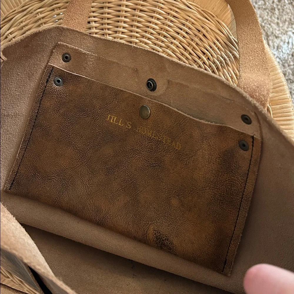Jill's Homestead The Tote Brown Vegetable Tanned Leather